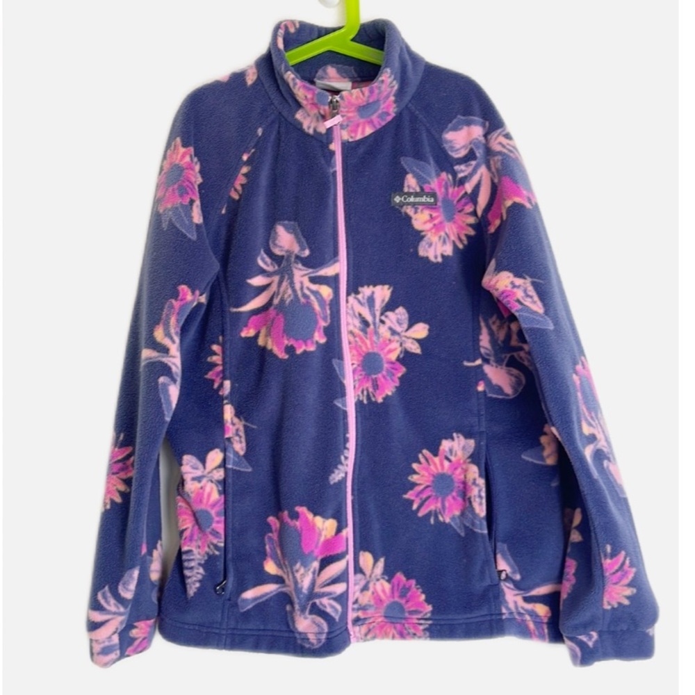 Columbia Castle Dale floral full zip fleece XL